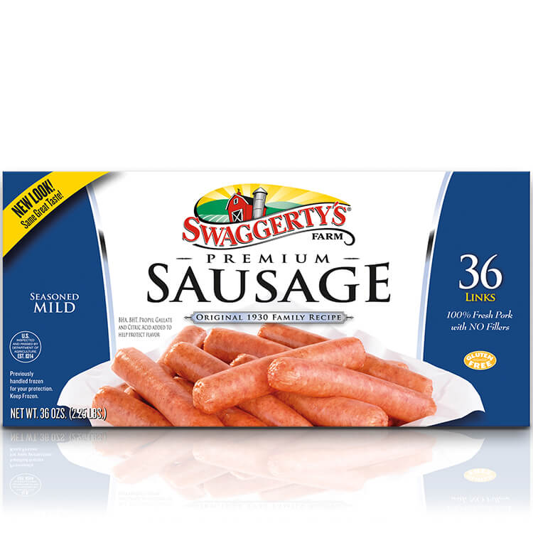 Premium Breakfast Sausage Links | 36 Count Value Pack | Swaggerty's Farm